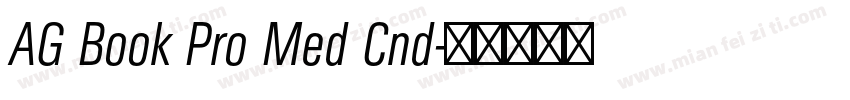 AG Book Pro Med Cnd字体转换